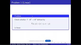 KTU S2 CSB  Linear Algebra Module 4 Class 1 Linear Transformations Introduction