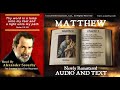 40  livre de matthieu  lu par alexander scourby  audio et texte  gratuit sur youtube  dieu est amour
