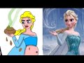 Frozen 2 Elsa funny Drawing memes - Try not To laugh