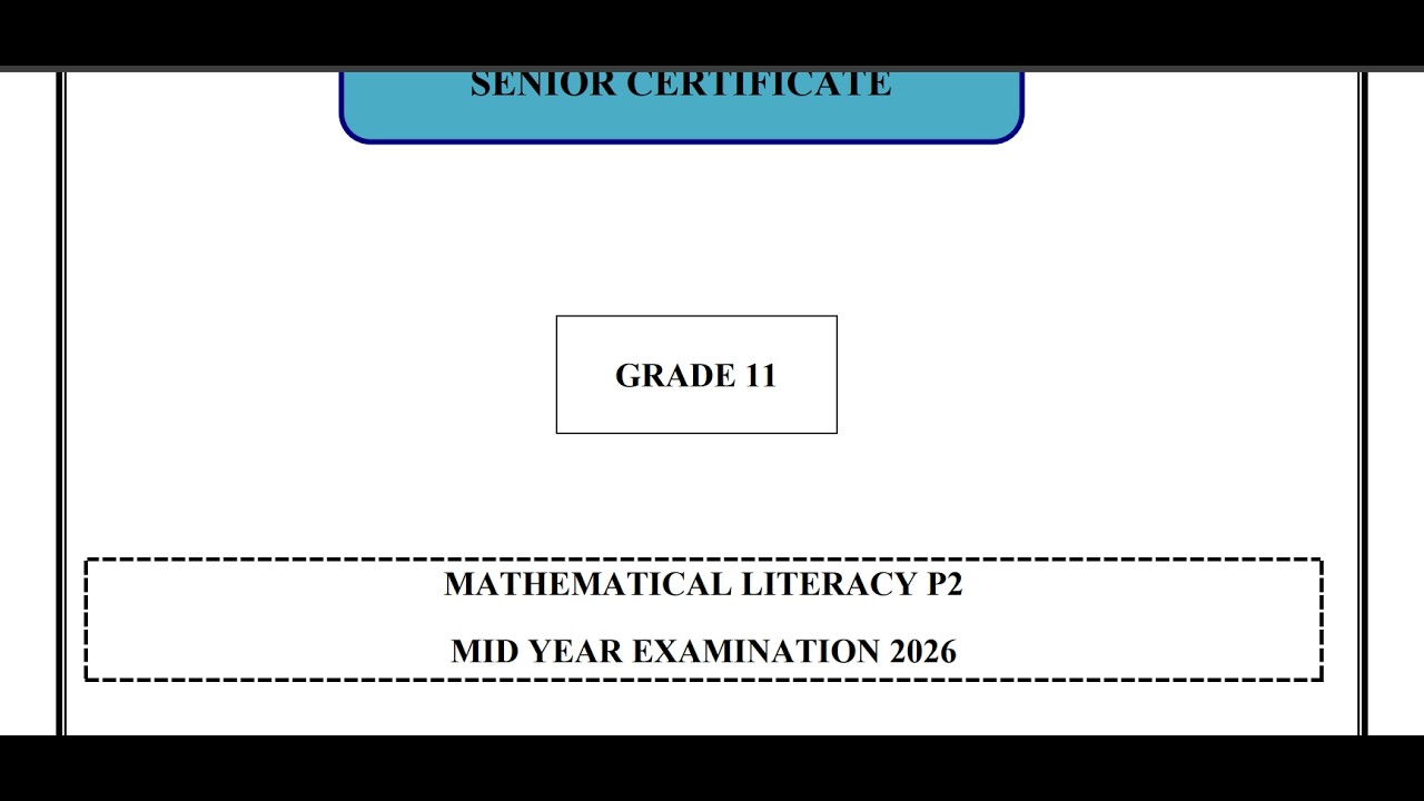 GRADE 11 MATHEMATICAL LITERACY TERM 2 FULL  PAPER  2 JUNE 2026 LP