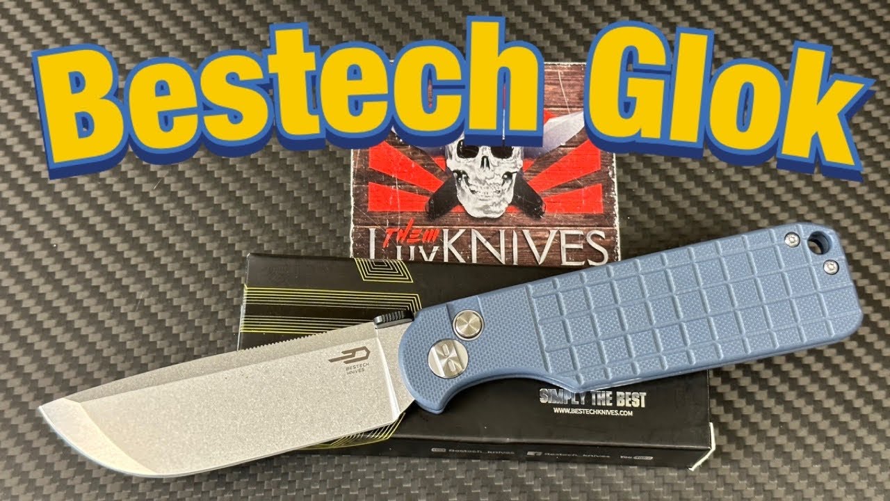 Bestech Glok ! Button lock fidget friendly ! Keanu design ! - YouTube