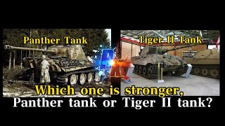 Panther Tank VS Tiger II Tank, which one is stronger?