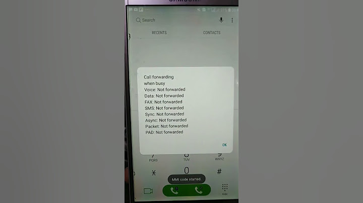 Call Forwarding Check code