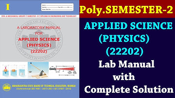 Applied Science Physics 22202 Manual | Solved Lab Manuals | Diploma | Online Polytechnic