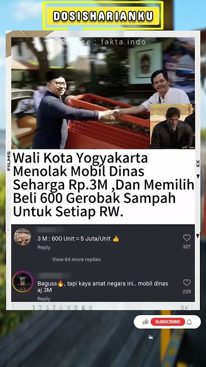 Full Respect Buat Walkot Yogya 👏 #shortsviral #beritaterkini #foryou