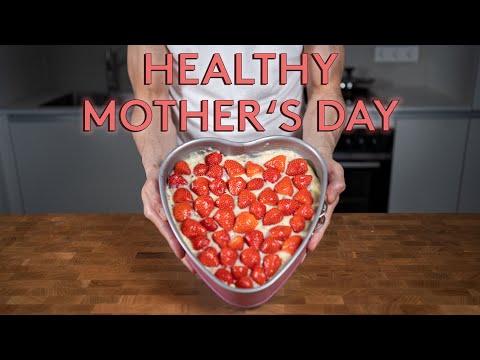 Healthy Strawberry Vanilla Cake for Mother39s Day  Low Calorie Dessert Recipe