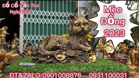 🔴🔴Bộ 12 con giáp bằng đồng _ lư đào nam bộ _ Cặp bình đồng xưa _ ủ trà gổ gõ. #đồcổcầnthơ #cổvật