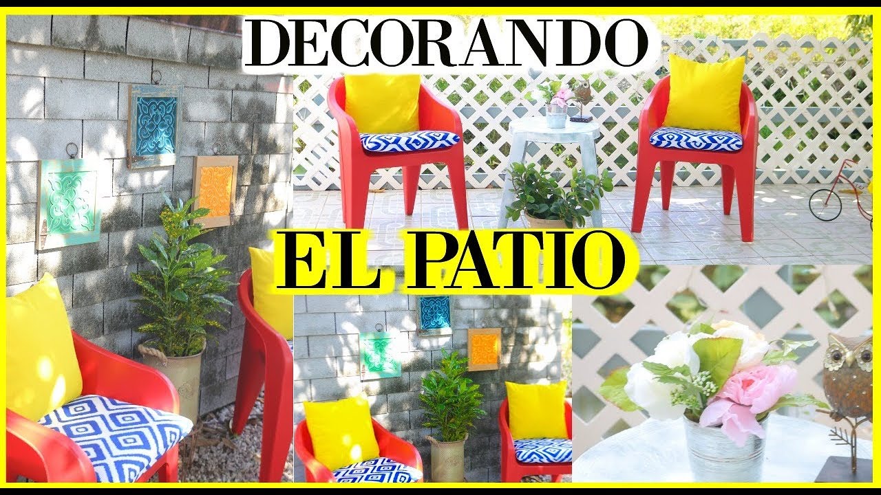 DECORACIÓN DE MI PATIO PEQUEÑO / IDEAS PARA DECORAR CON POCO DINERO