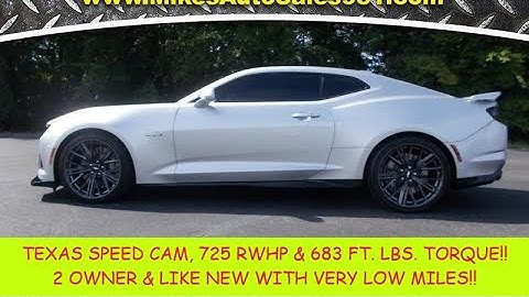 2019 Camaro ZL1 Texas Speed Cam, Borla Atak, Catless Long Tubes built by Lethal Performance and Dyno
