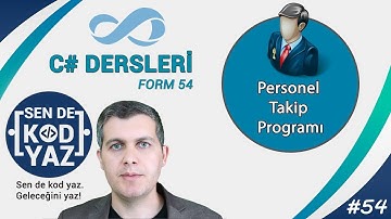 54- Visual Studio 2017 C# Projeleri Personel Takip Programı 10 C# PictureBox Kullanımı, SendeKodYaz