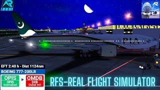 RFS–Real Flight Simulator–Islamabad–To– Dubai–Full Flight–B777-200LR–Pakistan International Airlines