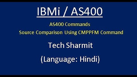 IBMi (AS400) - Source Comparison (CMPPFM) in #AS400 #IBMi #RPGLE