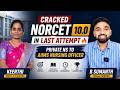 🫨 CRACKED NORCET 10.0 IN LAST ATTEMPT 🔥 | PRIVATE NS To AIIMS NURSING OFFICER | Keerthi | B Sumanth