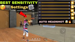 Free Fire Best Sensitivity Settings  / Auto Headshot Sensitivity Free Fire Max