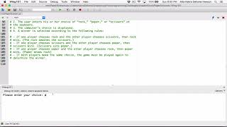 5.21. (Part 3) Rock, Paper, Scissors Game - Python