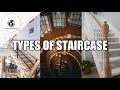 Types of staircase  different types of materials  construction sheet  trishna designs