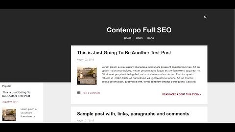Contempo FULL SEO Blogger Theme - configuration instructions