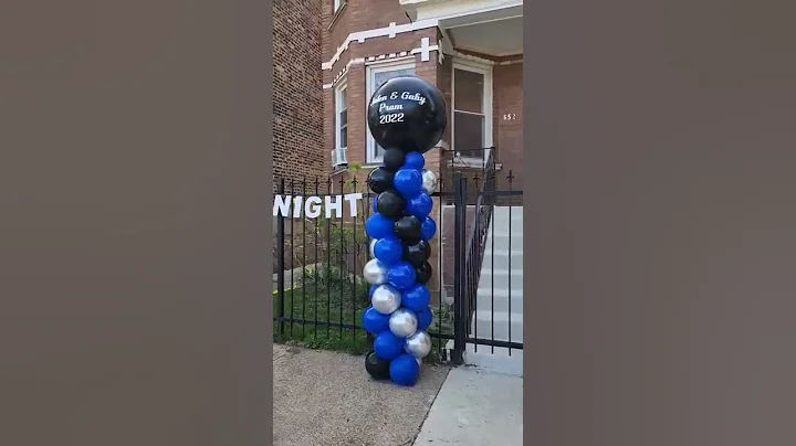 personalize balloon columns for Prom Send Off #sho...