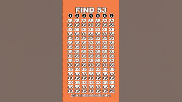 Can You Spot the 53 Before Time Runs Out? #shorts