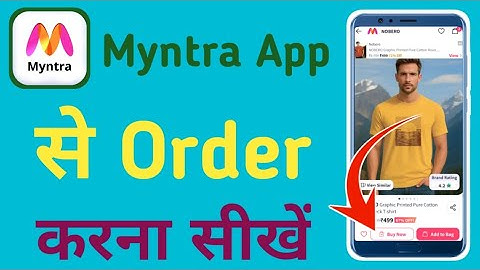How to order from Myntra App | How to shop on Myntra app?
