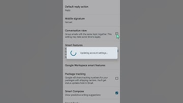 How To Enable or Disable Conversation View in Gmail App #gmailaccount #gmailsettings #smartphone