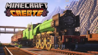 FLYING SCOTSMAN! in Minecraft with Create Mod 💚 | Build Tutorial