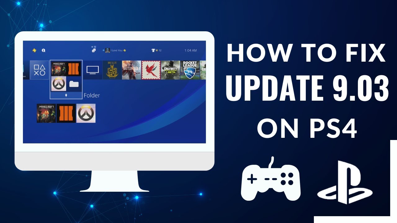 How to Fix PS4 Update 9.03 - YouTube