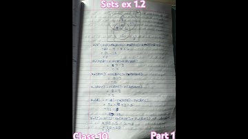 class 10 vedanta publication unit 1 sets chapter excerise 1.2 part 1