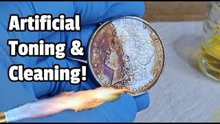 Silver Coin Toning & Cleaning  How To Spot Artificial Toning & Cleaning on Silver Coins & Morgans