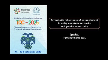 02 Asymptotic robustness of entanglement in noisy quantum networks and graph connectivity
