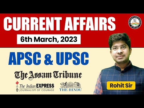 6th March 2023 - CURRENT AFFAIRS | APSC & UPSC