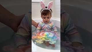 The bath bomb fizzed… baby smiled… and my heart melted 💙🛁😭  #bathbomb #babybath #cutebaby #babyre