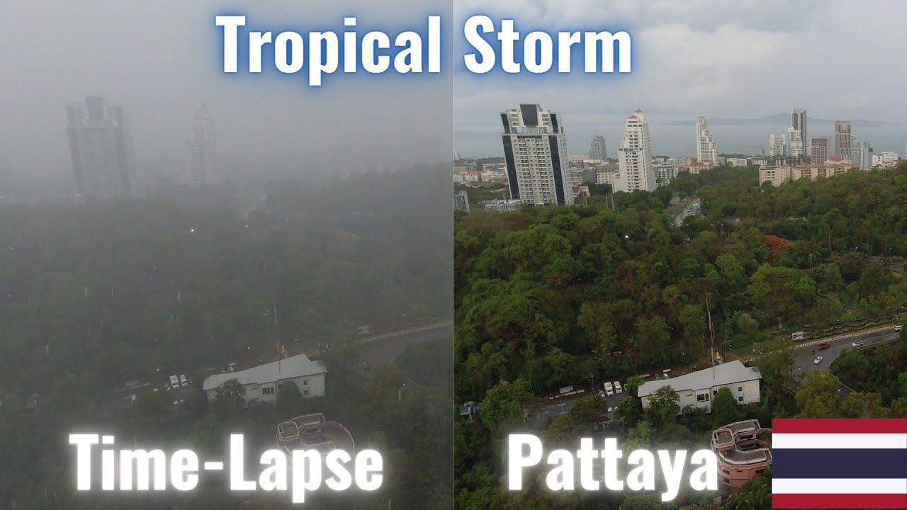 Tropical Storm (Time Lapse) - Pattaya THAILAND - YouTube