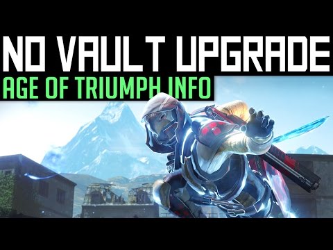 Destiny | No More Vault Space Upgrades in Destiny 1, Age of Triumph FAQ & Nightfall Mayhem?