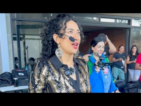 Flor Amargo "Loca" con orquesta de niños en Iztapalapa