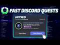 How to Fast Complete Discord Quests No Playing and 