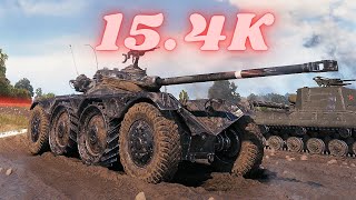 : Panhard EBR 90  15.4K Spot + Damage  World of Tanks Replays