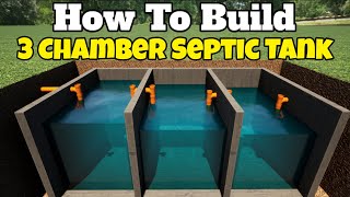 how to build a 3 chamber septic tank