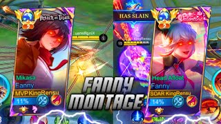 THE MOST SATISFYING FANNY MONTAGE BY KINGRENSU!! ⚡| RANKED FANNY MONTAGE🔥| MLBB