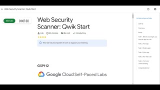 Web Security Scanner: Qwik Start | Lab solution | Arcade 2025