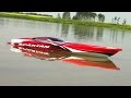 Rc adventures  traxxas spartan  first run 4s lipo  radio controlled boat