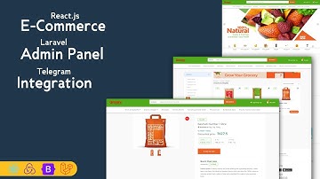 React.js Ecommerce Project with Laravel Admin Panel | Grocery Store Website | Frontend Source Code