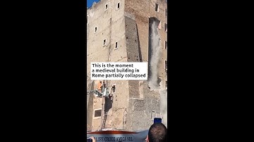 Worker dies after partial collapse of medieval tower in Rome