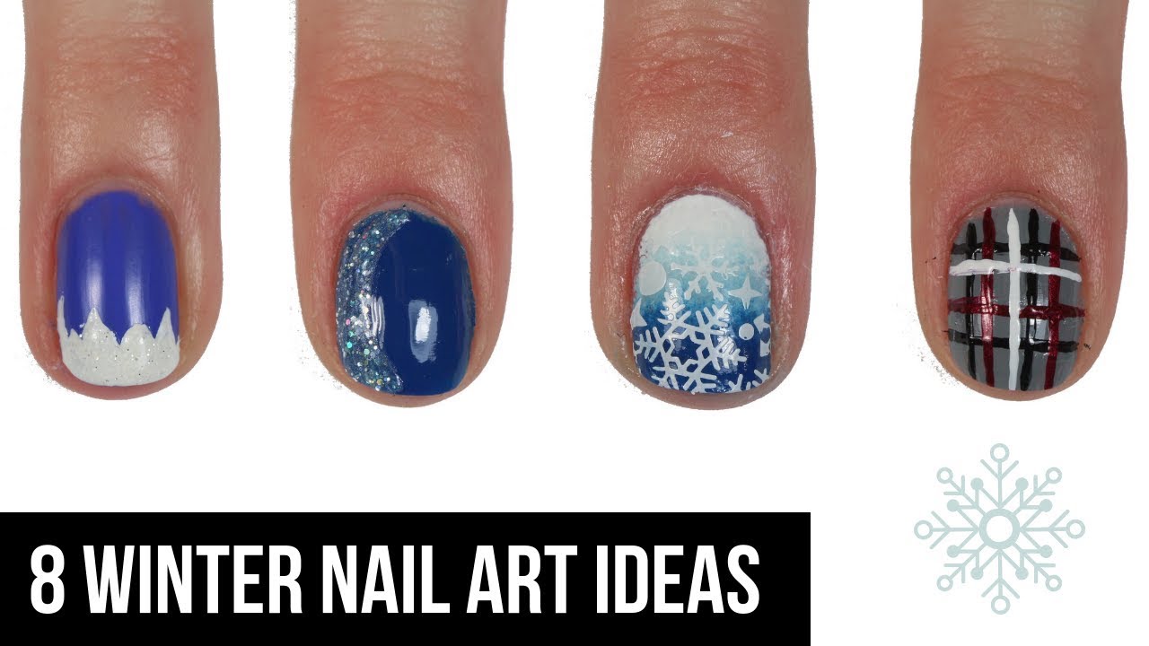 31 Best Simple Winter Nails Ideas You Need to Try! - Actually Arielle | Winter  nails acrylic, January nail designs, Winter nails gel