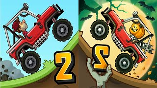 Hill Climb Racing 2 - Blue Jeep Driving - Car Racing Game (android, iOS) Gameplay Walkthrough part 1 screenshot 3