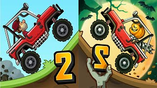 Hill Climb Racing 2 - Blue Jeep Driving - Car Racing Game (android, iOS) Gameplay Walkthrough part 1 screenshot 4