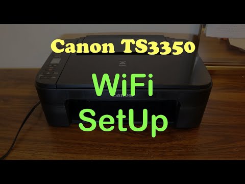 Canon TS3350 WiFi SetUp.