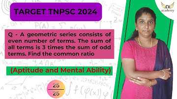 A geometric series consists of even number of terms.The sum of all terms is 3times the sum of odd..