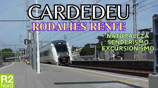 CARDEDEU Trenes RODALIES RENFE R2. Senderismo, excursionismo, naturaleza