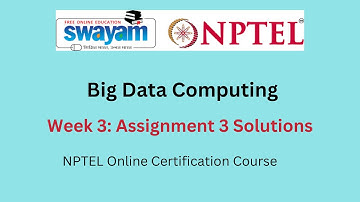 Big Data Computing Week 3 : Assignment 3 Answers || Aug-2023 || NPTEL